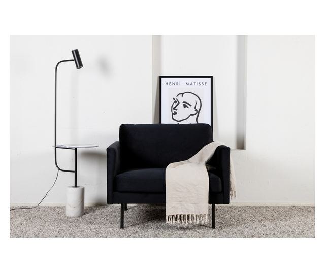 FOTEL, FURNLUX CLASSIC, ZOOM, 95x84x80cm, FEKETE, TEXTIL
