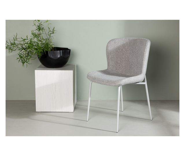 SZÉK, FURNLUX CLASSIC, MODESTO, 52x60x82cm, SZÜRKE, TEXTIL