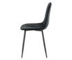 STOL, FURNLUX CLASSIC, POLAR, 44x52x86cm, ČRNA, TEKSTIL thumbnail 2