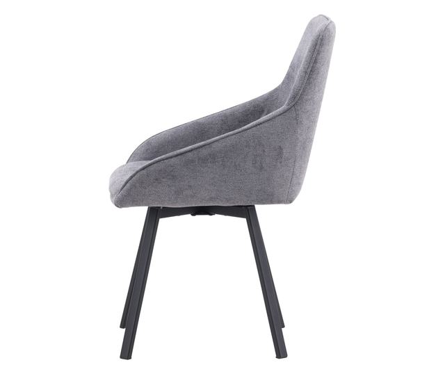 SZÉK, FURNLUX CLASSIC, ROSIE, 55x60x88cm, SZÜRKE, FÉM