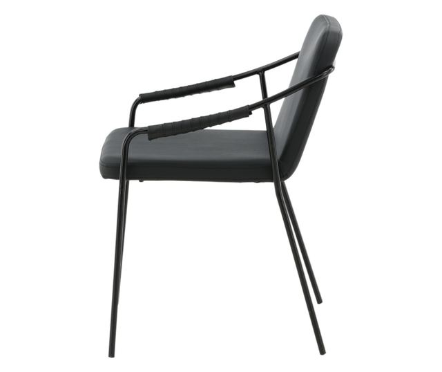 SZÉK, FURNLUX CLASSIC, TVIST, 53x59x77cm, FEKETE, MŰBŐR