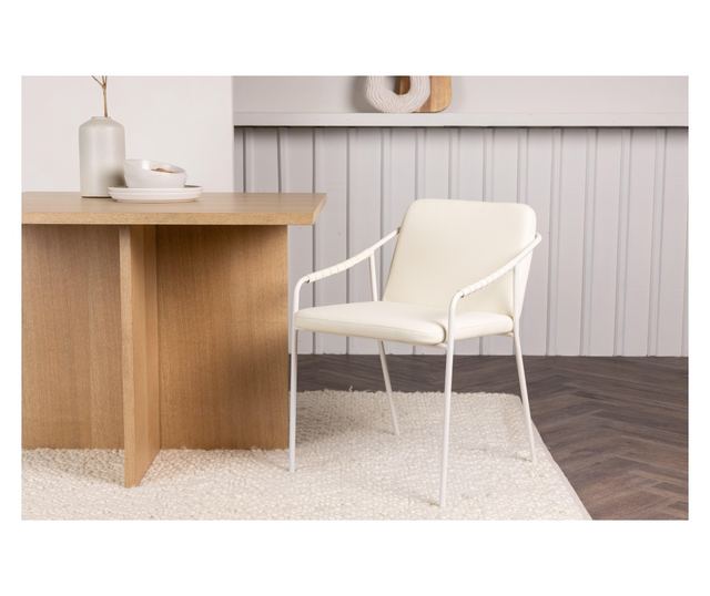 SZÉK, FURNLUX CLASSIC, TVIST, 52x59x78cm, BÉZS, FÉM