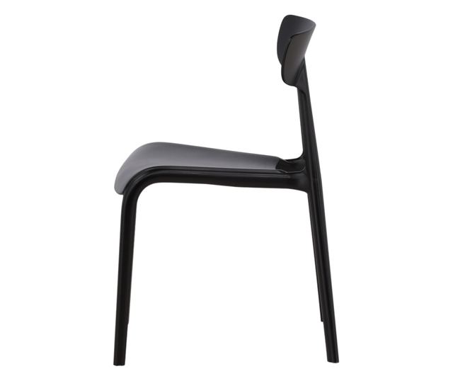SZÉK, FURNLUX CLASSIC, URSHOLMEN, 49x54x80cm, FEKETE, MŰANYAG