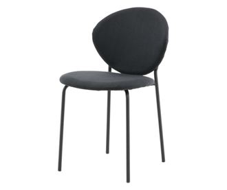 SZÉK, FURNLUX CLASSIC, VAULT, 46x62x80cm, FEKETE, TEXTIL