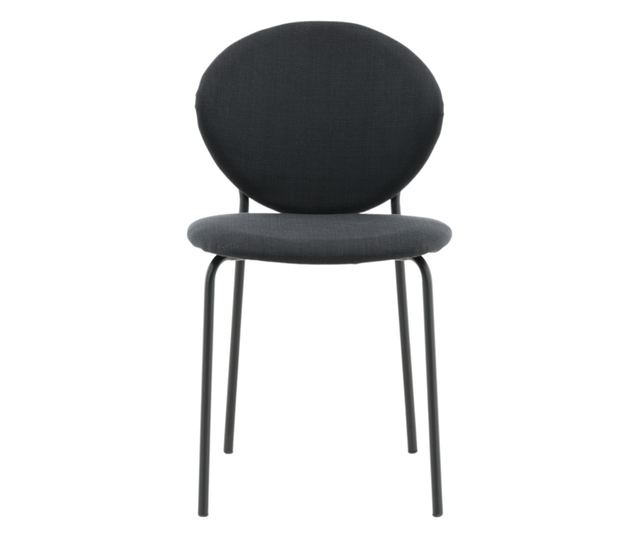 SZÉK, FURNLUX CLASSIC, VAULT, 46x62x80cm, FEKETE, TEXTIL