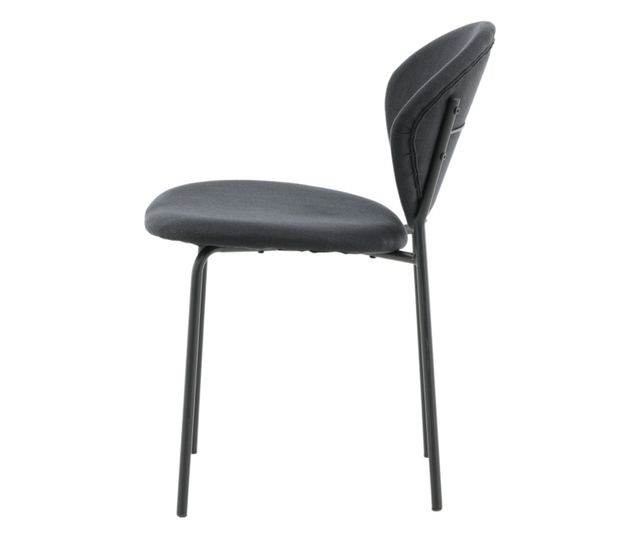 SZÉK, FURNLUX CLASSIC, VAULT, 46x62x80cm, FEKETE, TEXTIL