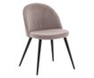 SZÉK, FURNLUX CLASSIC, VELVET, 50x57x77cm, RÓZSASZÍN, TEXTIL