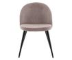 SZÉK, FURNLUX CLASSIC, VELVET, 50x57x77cm, RÓZSASZÍN, TEXTIL