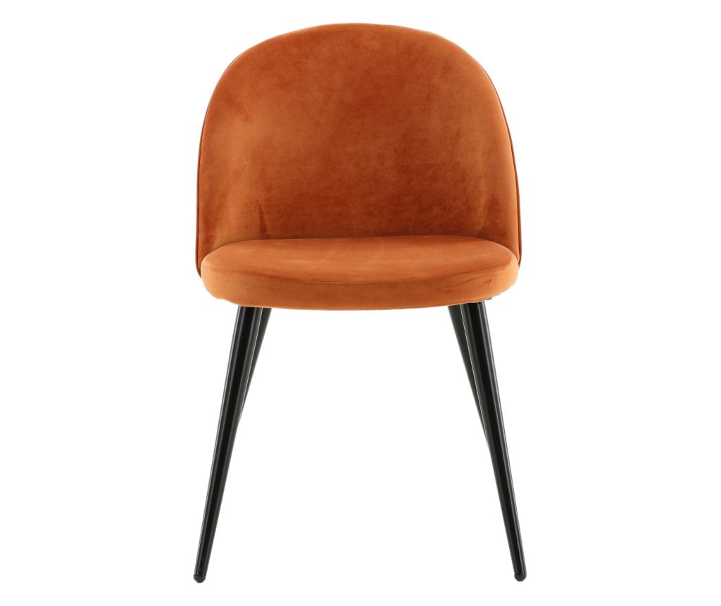 STOLICA, FURNLUX CLASSIC, VELVET, 50x57x77cm, NARANČASTA, TEKSTIL - 2