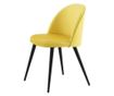 STOLICA, FURNLUX CLASSIC, VELVET, 50x57x77cm, ŽUTA, TEKSTIL