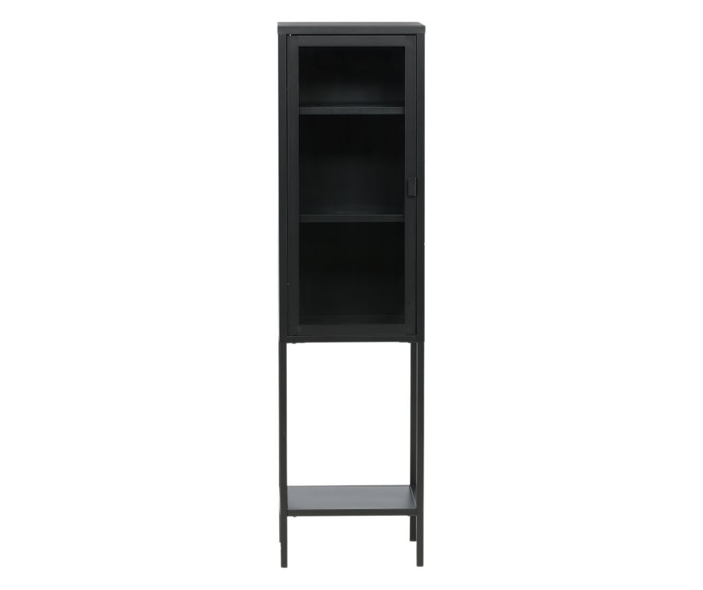 VITRINĂ, FURNLUX CLASSIC, MISHA, 41x35x150cm, NEGRU, METAL - 2