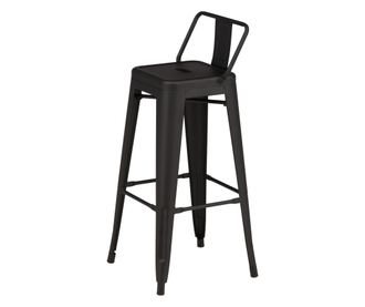 BÁRSZÉK, FURNLUX CLASSIC, TEMPE, 43x43x94cm, FEKETE, FÉM