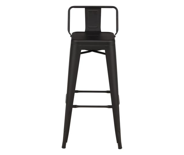 BÁRSZÉK, FURNLUX CLASSIC, TEMPE, 43x43x94cm, FEKETE, FÉM