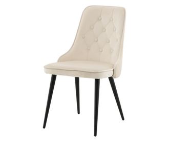 SZÉK, FURNLUX CLASSIC, VELVET DELUXE, 50x66x89cm, BÉZS, TEXTIL