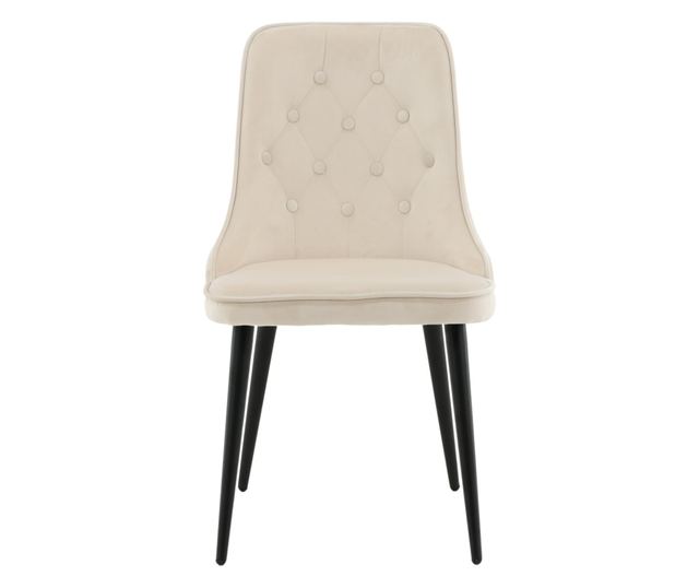 SZÉK, FURNLUX CLASSIC, VELVET DELUXE, 50x66x89cm, BÉZS, TEXTIL