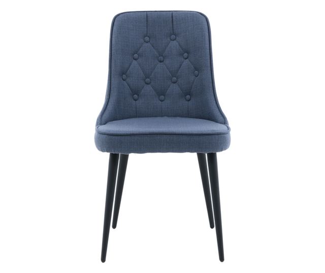 SZÉK, FURNLUX CLASSIC, VELVET DELUXE, 50x66x89cm, FEKETE, TEXTIL
