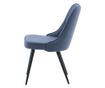 SZÉK, FURNLUX CLASSIC, VELVET DELUXE, 50x66x89cm, FEKETE, TEXTIL
