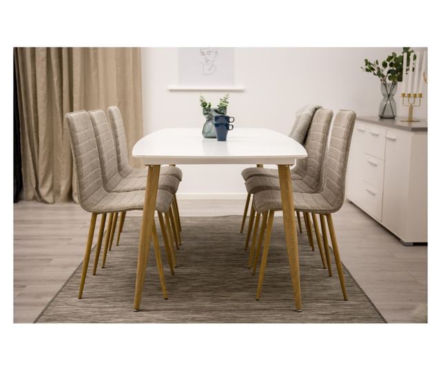 SZÉK, FURNLUX CLASSIC, WINDU, 41x52x92cm, SZÜRKE, TEXTIL
