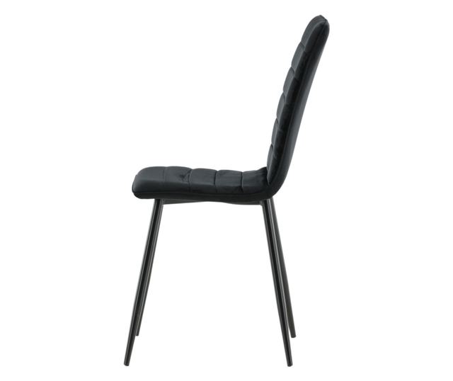 SZÉK, FURNLUX CLASSIC, WINDU, 43x49x94cm, FEKETE, TEXTIL