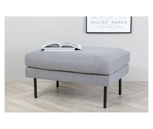 PUFF, FURNLUX CLASSIC, ZOOM, 85x64x47cm, SZÜRKE, TEXTIL