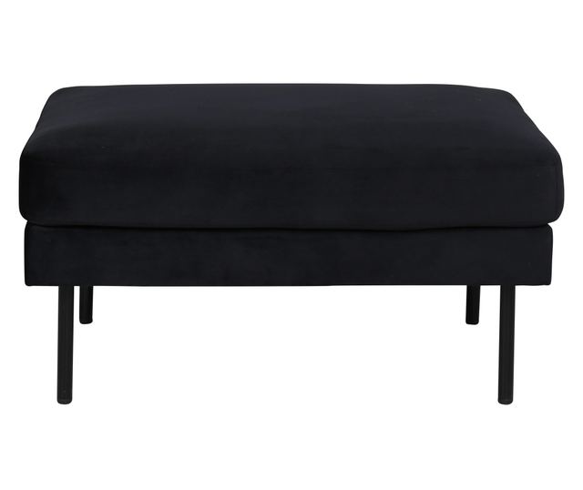 PUFF, FURNLUX CLASSIC, ZOOM, 85x64x47cm, FEKETE, TEXTIL
