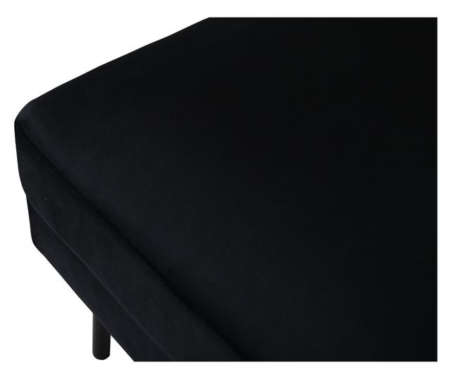 PUFF, FURNLUX CLASSIC, ZOOM, 85x64x47cm, FEKETE, TEXTIL
