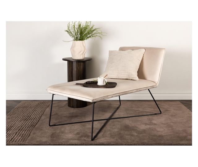 BÁRSZÉK, FURNLUX CLASSIC, X-LOUNGE, 71x128x83cm, BÉZS, TEXTIL