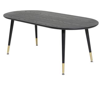 DOHÁNYZÓASZTAL, FURNLUX CLASSIC, DIPP, 60x120x47cm, FEKETE, MŰFA