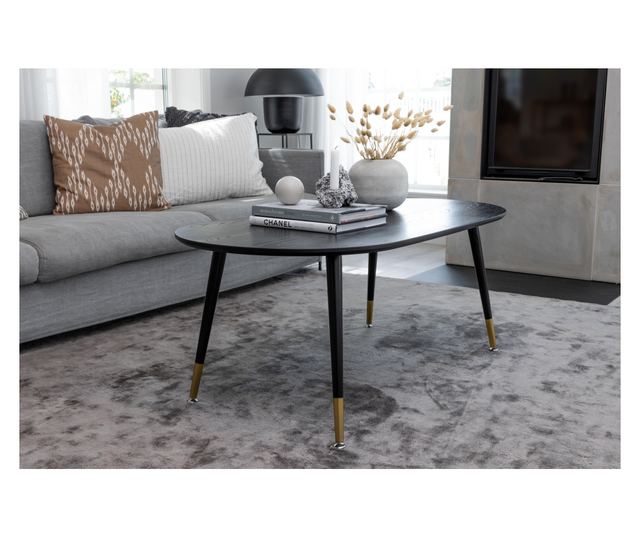 DOHÁNYZÓASZTAL, FURNLUX CLASSIC, DIPP, 60x120x47cm, FEKETE, MŰFA