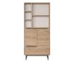 VITRINA, FURNLUX CLASSIC, OCEAN, 75x36x162cm, NARAVNO, INŽENIRSKI LES