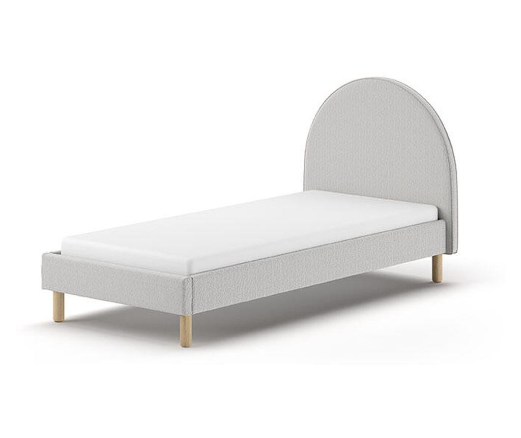 OKVIR POSTELJE, FURNLUX CLASSIC, MOON, 97x212x107cm, SIVA, INŽENIRSKI LES - 2