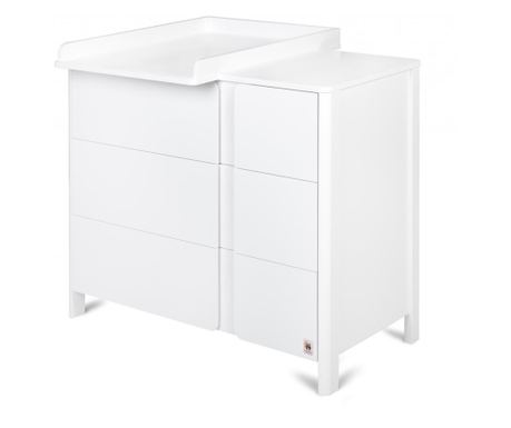 Komoda za previjanje Classic White 105 cm