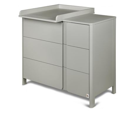 Komoda za previjanje Classic svijetlo siva 105 cm