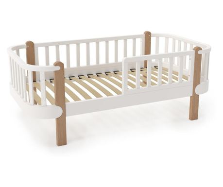Детско единично легло Etude бяло 80X160 см