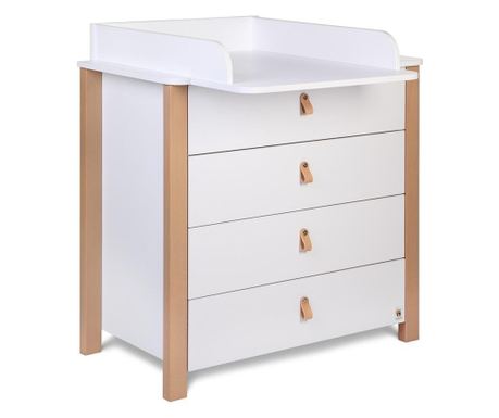 Komoda za previjanje Etude bijela 90 cm