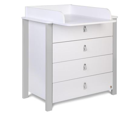 Komoda za previjanje Etude Siva 90 cm