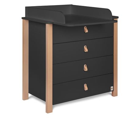 Komoda za previjanje Etude crna 90 cm