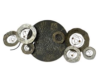 Decoratiune de perete, metalica, Petra, 130x61cm, Multicolor