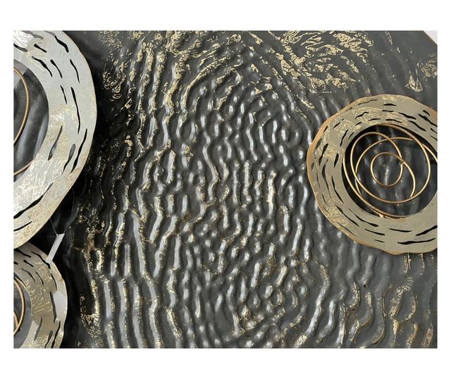 Decoratiune de perete, metalica, Petra, 130x61cm, Multicolor