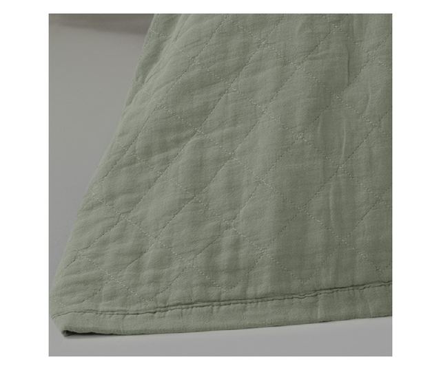 Premium steppelt takaró szett, Majoli Bahar Home Collection, 240x220 cm, 100% pamut, 30 gsm, 3 darab, Manu Pampas