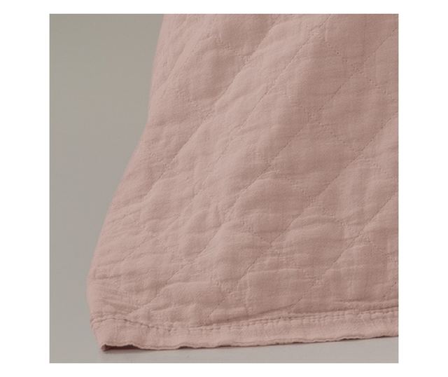 Premium steppelt takaró szett, Majoli Bahar Home Collection, 240x220 cm, 100% pamut, 30 gsm, 3 darab, Manu Garnet