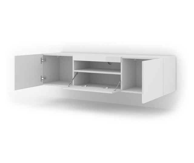 TV-ÁLLVÁNY, FURNLUX CLASSIC, AURA, 150x37x42cm, FEHÉR, MŰFA