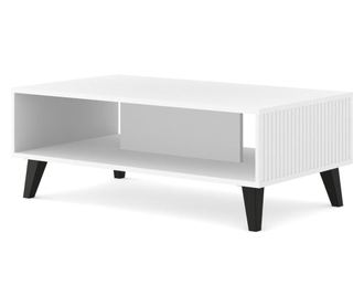 DOHÁNYZÓASZTAL, FURNLUX CLASSIC, RAVENNA PB, 90x60x43cm, FEHÉR, MŰFA
