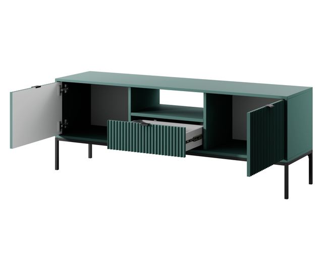 TV-ÁLLVÁNY, FURNLUX CLASSIC, AVON, 154x39x56cm, ZÖLD, MŰFA