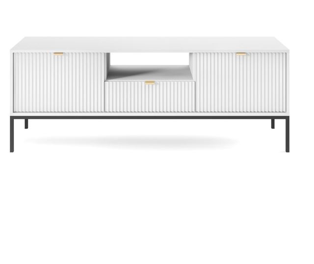 TV-ÁLLVÁNY, FURNLUX CLASSIC, AVON, 154x39x56cm, FEHÉR, MŰFA