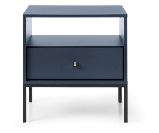 ÉJJELISZEKRÉNY, FURNLUX CLASSIC, MONO, 54x39x56cm, KÉK, MŰFA