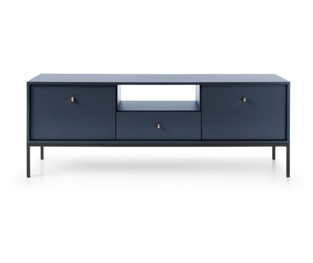 TV-ÁLLVÁNY, FURNLUX CLASSIC, MONO, 153x39x56cm, KÉK, MŰFA