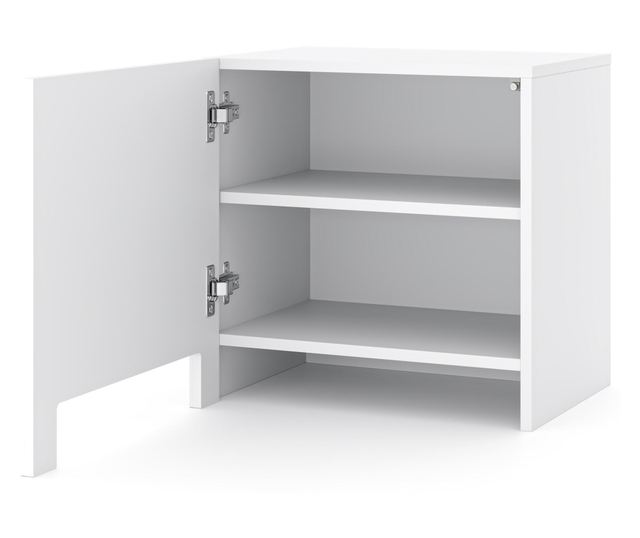 ÉJJELISZEKRÉNY, FURNLUX CLASSIC, ARCO, 50x35x49cm, FEHÉR, MŰFA