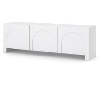 TV KOMODA, FURNLUX CLASSIC, ARCO, 150x35x49cm, BIJELA, DRVENI PLOČASTI MATERIJAL