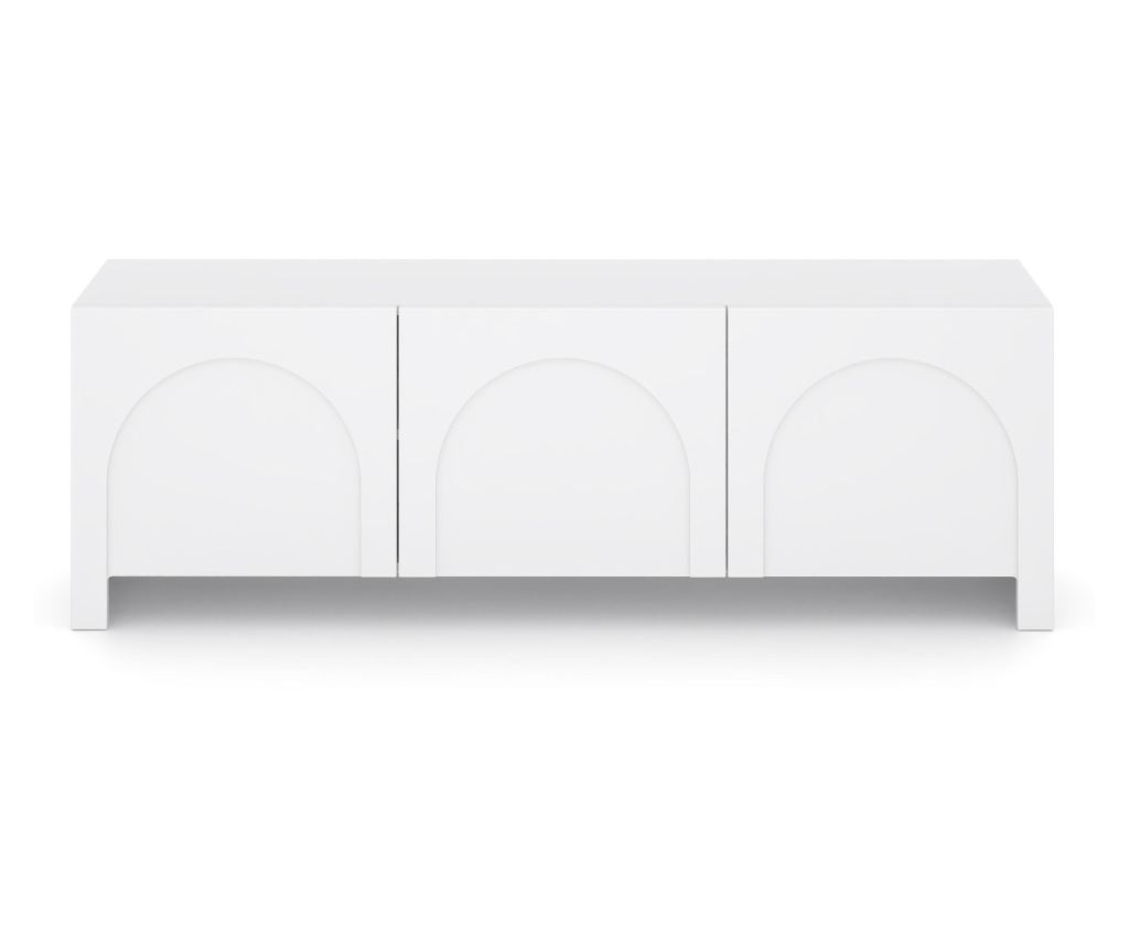 TV-ÁLLVÁNY, FURNLUX CLASSIC, ARCO, 150x35x49cm, FEHÉR, MŰFA - 3
